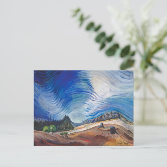 Above the Gravel Pit | Emily Carr | Postcard (Standing Front)