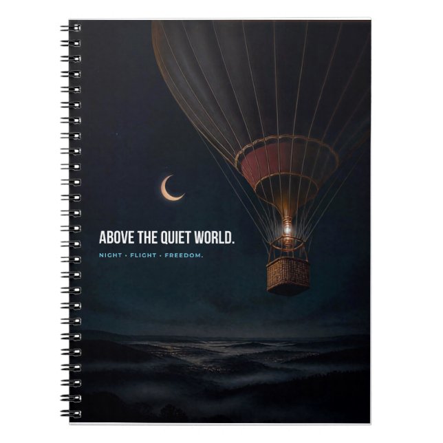 Above the quiet world. notebook (Front)