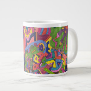 "Above the Storm" Abstract Art Large Coffee Mug
