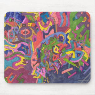 Above the Storm, original abstract art Mouse Pad