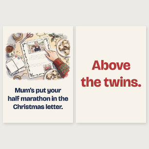 Above the Twins: Half Marathon Christmas Card