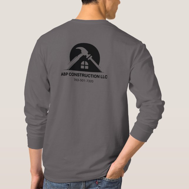ABP Construction Front/Back long sleeve Crew T-Shirt (Back)