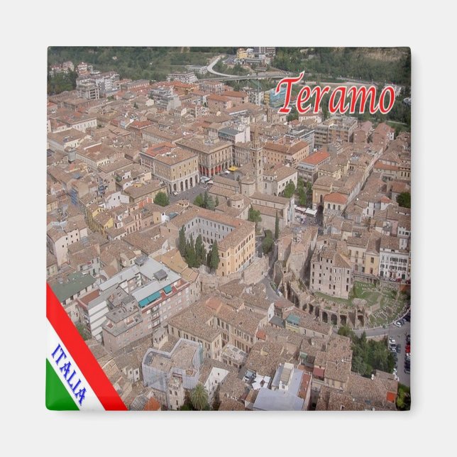 ABR010 TERAMO, Abruzzo, Italy, Fridge Magnet (Front)