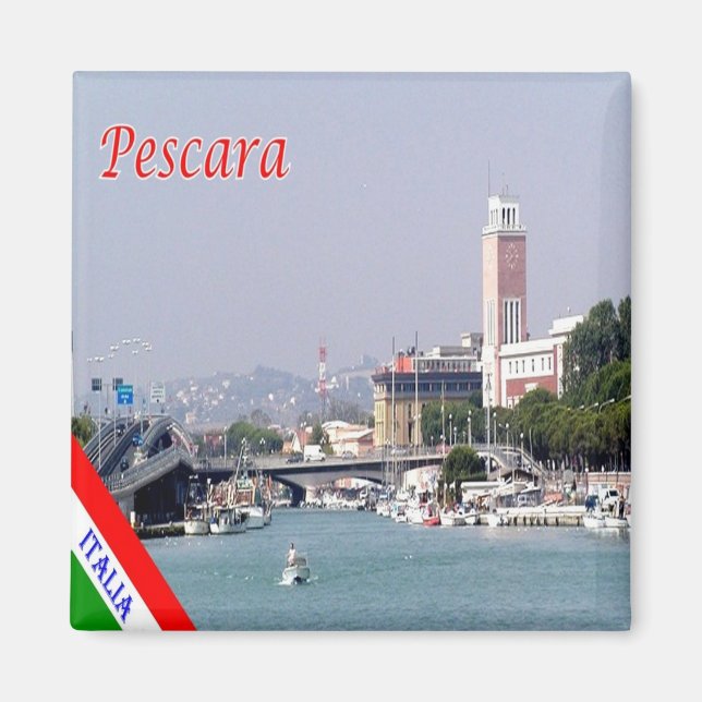 ABR011 PESCARA, Abruzzo, Italy, Fridge Magnet (Front)