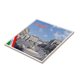 ABR012 L' AQUILA, Abruzzo, Italy, Tile