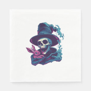 Abra-Cadabra Bones – Funny Magic Skull Napkin