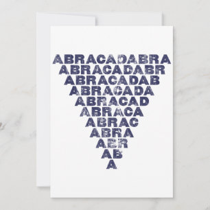 Abracadabra [dark inverted triangle]