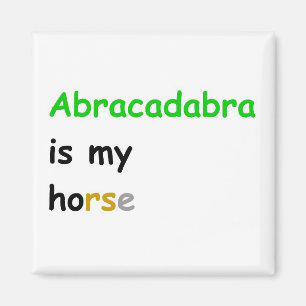 Abracadabra is my horse magnet