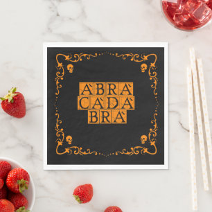 Abracadabra Magic Word  Napkin