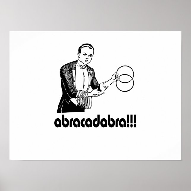 Abracadabra  Magician Poster (Front)