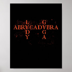 Abracadabra Vintage Triangle Gothic For Men Women  Poster