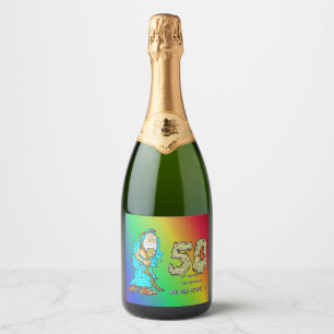 Abraham 50 th Anniversary Champagne Labels