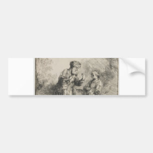 Abraham and Isaac Bumper Sticker