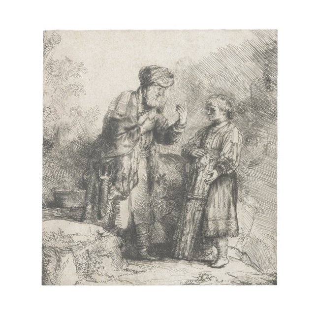 Abraham and Isaac Notepad (Front)