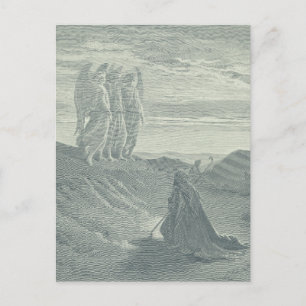 Abraham and the Three Angels Holiday Postcard