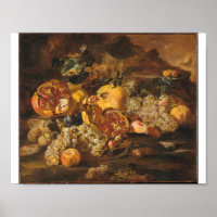 Abraham Brueghel - Pomegranates And Other Fruit