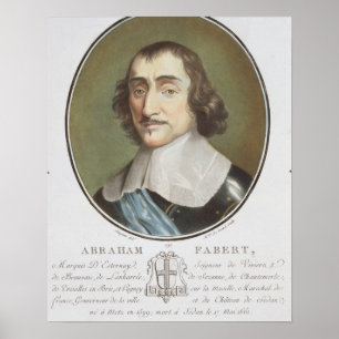 Abraham de Fabert (1599-1662) from 'Portraits des Poster