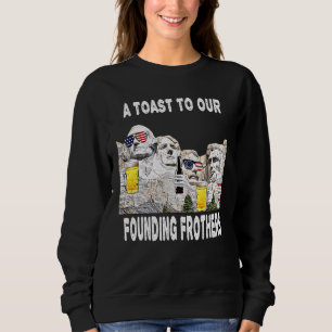 Abraham Drinkin Ben Drankin Mount Rushmore Usa 3 Sweatshirt