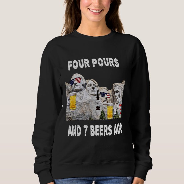 Abraham Drinkin Tshirt Mount Rushmore Funny 4th of (Front)