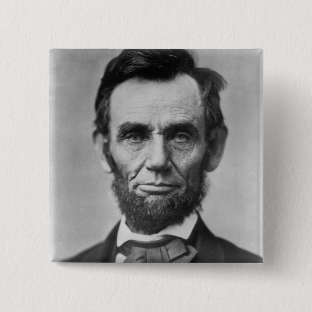 Abraham Lincoln 15 Cm Square Badge (Front)