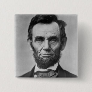 Abraham Lincoln 15 Cm Square Badge