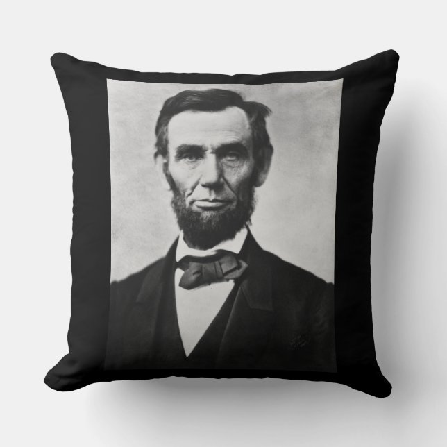 Abraham Lincoln: 16th President of America Cushion (Front)