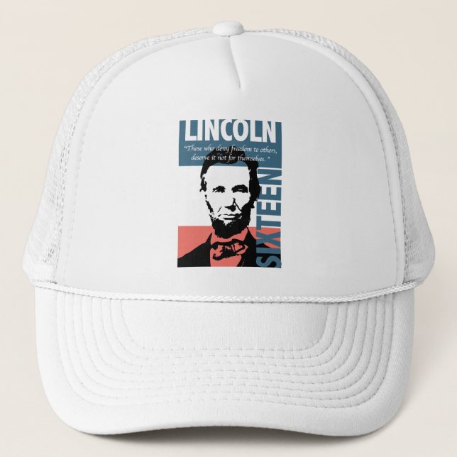 Abraham Lincoln 16th President Trucker Hat (Front)