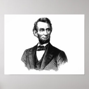 Abraham Lincoln 1865 "The great emancipator" Poster