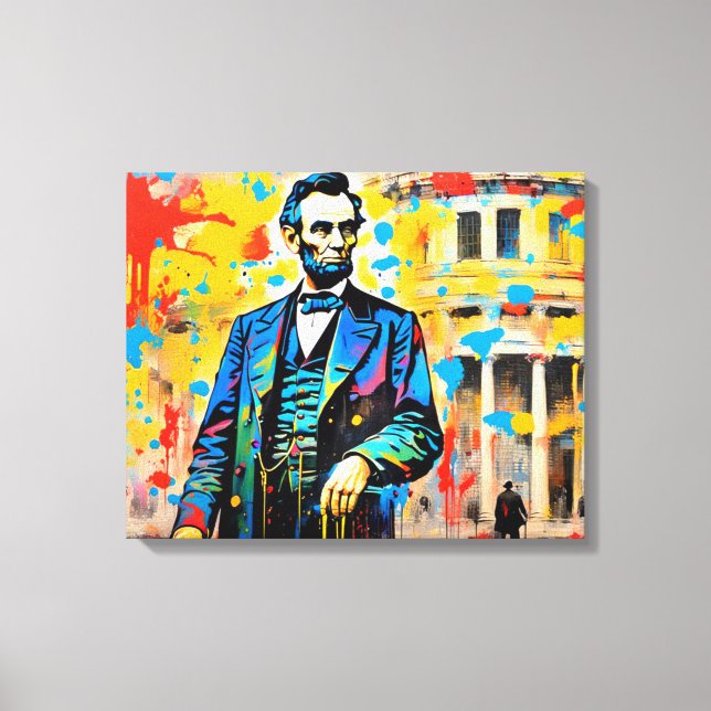 ABRAHAM LINCOLN 2 CANVAS PRINT (Front)
