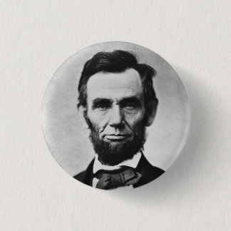 ABRAHAM LINCOLN 3 CM ROUND BADGE