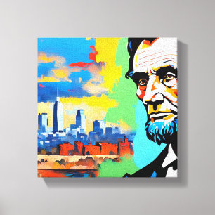 ABRAHAM LINCOLN 6 CANVAS PRINT
