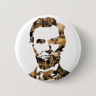 Abraham Lincoln 6 Cm Round Badge