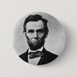 Abraham Lincoln 6 Cm Round Badge