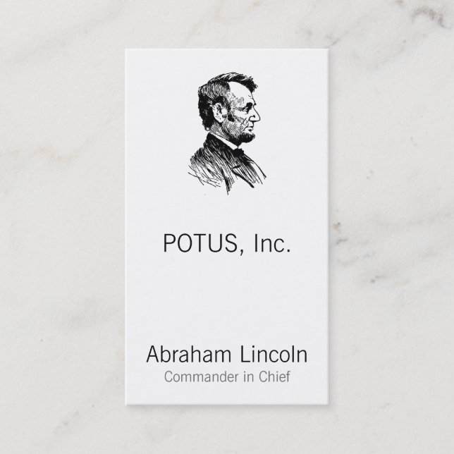Abraham Lincoln Appointment Card (Front)