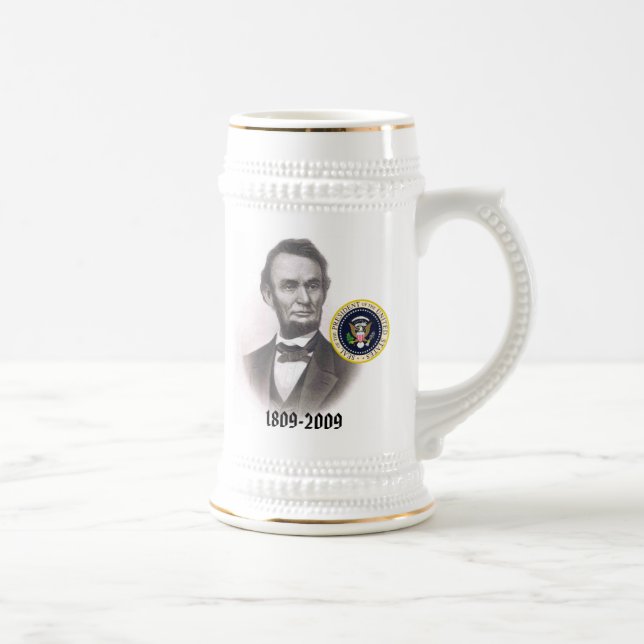 Abraham Lincoln Bicentennial Commemorative Beer Stein (Right)