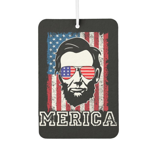 Abraham Lincoln Car Air Freshener (Front)