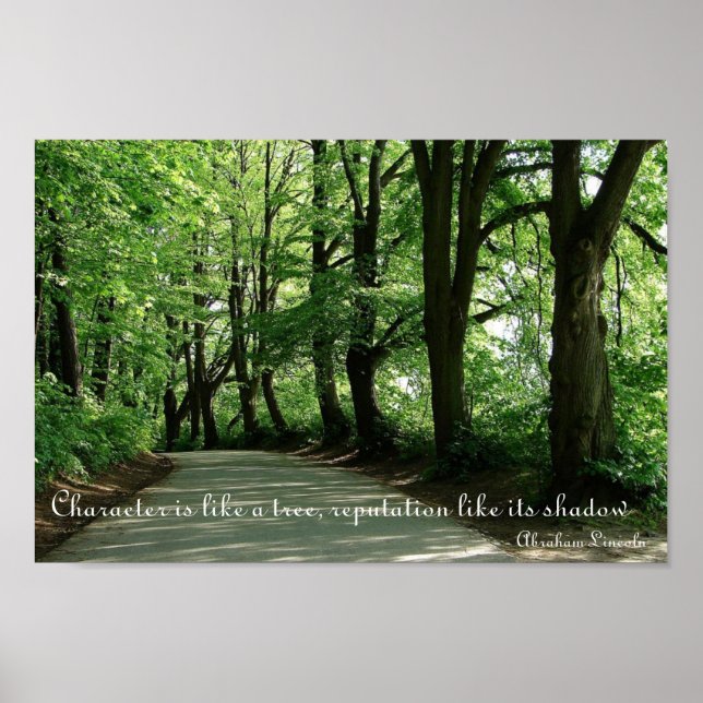 Abraham Lincoln Character Quote Poster (Front)