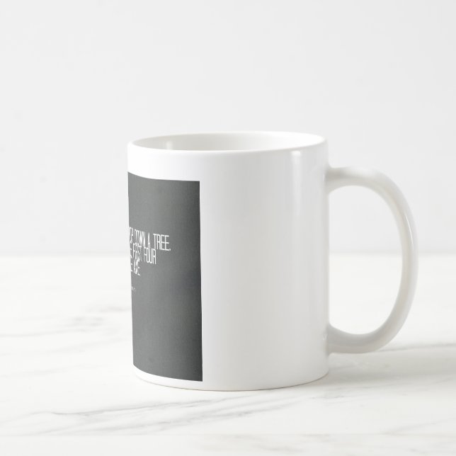 Abraham Lincoln "chop down a tree" quote Coffee Mug (Right)