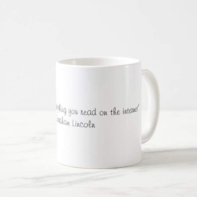 Abraham Lincoln Coffee Mug (Front Right)