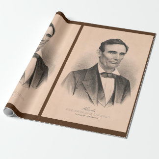 Abraham Lincoln Elected President 1860 Lithograph Wrapping Paper