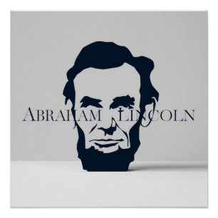 Abraham Lincoln: Elegance Serif Typography Poster