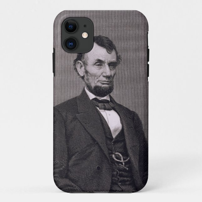 Abraham Lincoln, engraved from a photograph by Wil Case-Mate iPhone Case (Back)