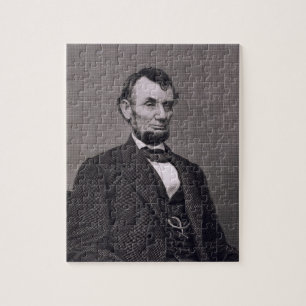 Abraham Lincoln, engraved from a photograph by Wil Jigsaw Puzzle