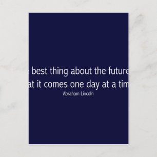 Abraham Lincoln Famous Quote, Motivational Postcard