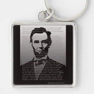 Abraham Lincoln Gettysburg Address Key Ring
