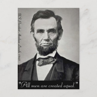Abraham Lincoln Gettysburg Portrait Postcard