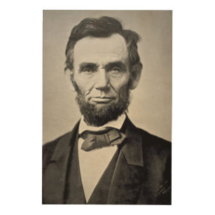 Abraham Lincoln Gettysburg Portrait Wood Wall Art