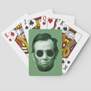 Abraham Lincoln - Green Playing Cards