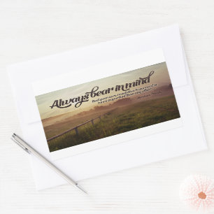 Abraham Lincoln Inspirational Quote "Always" Rectangular Sticker