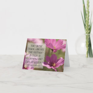 Abraham Lincoln Inspirational Quote "The future" Thank You Card